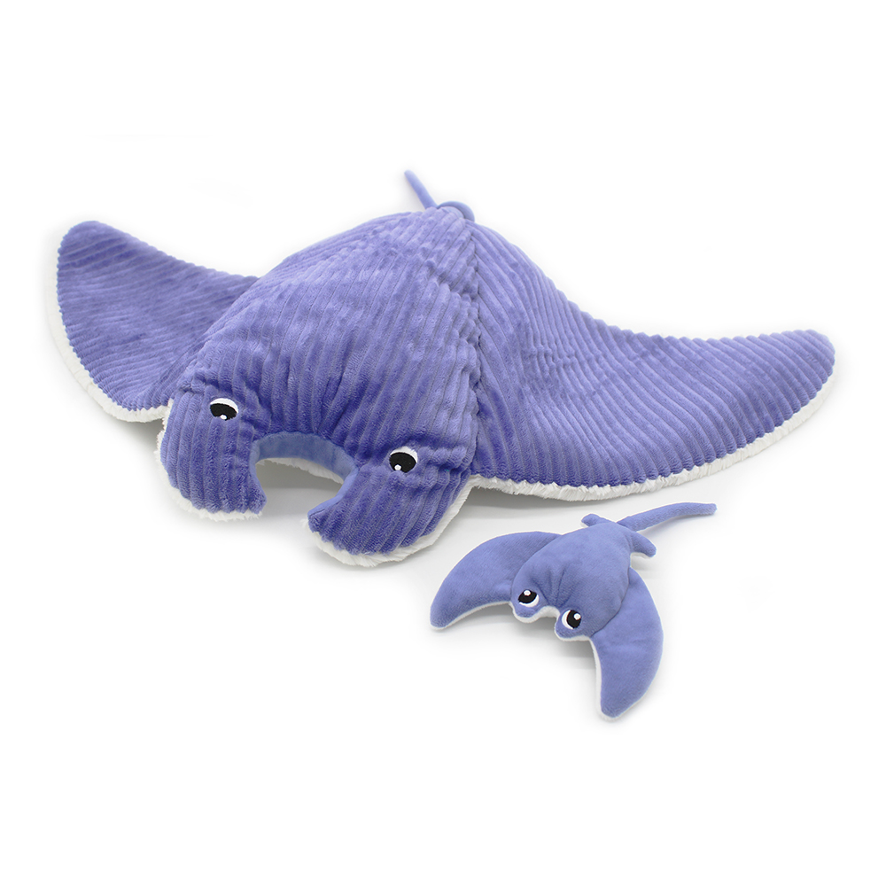 MENTALOU THE MANTA RAY MOM & BABY PURPLE