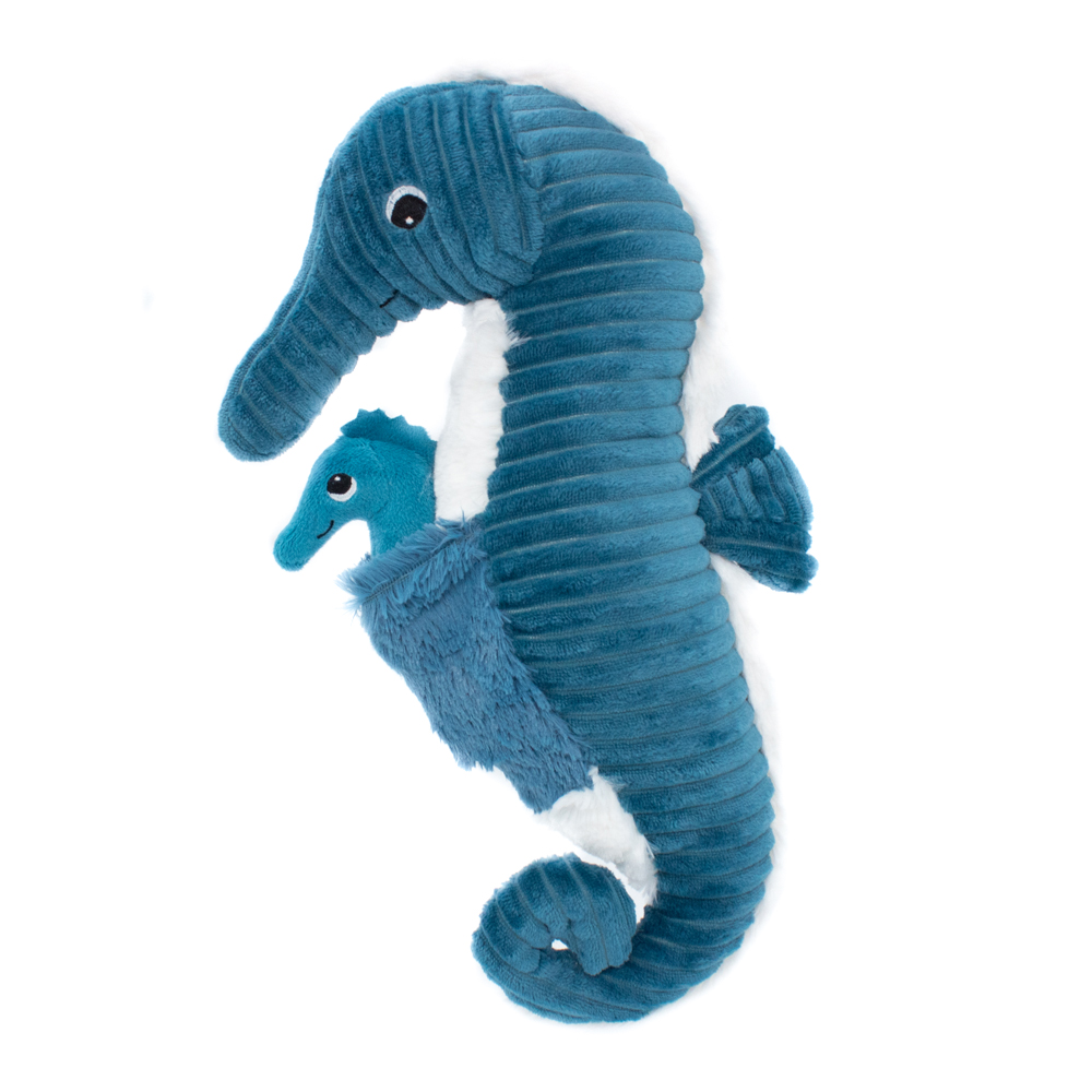 PAPADOU THE SEAHORSE DAD & BABY BLUE