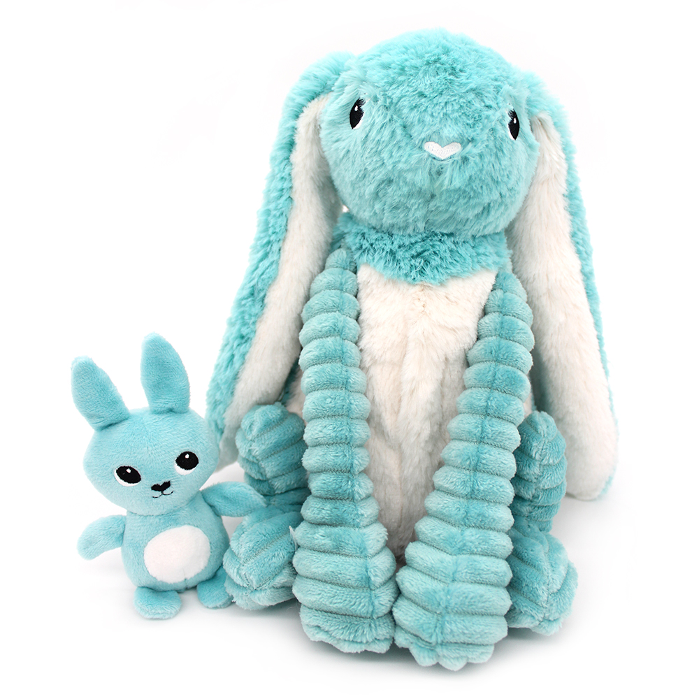 TOUDOU BUNNY MOM&BABY LIGHT AQUA BLUE