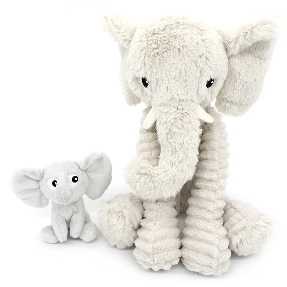 DIMOITOU L'ELEPHANT MAMAN & BEBE GRIS CLAIR