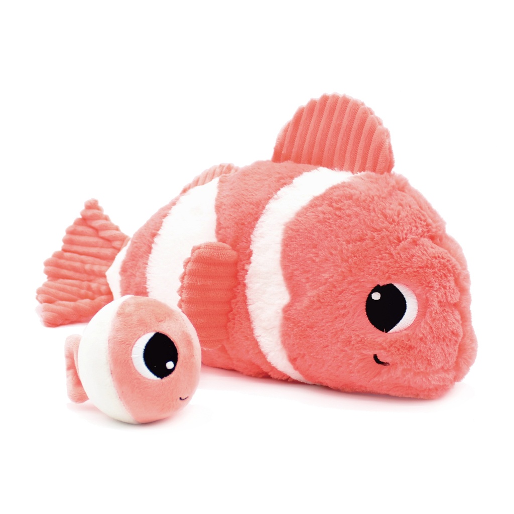 BIGOU LE POISSON CLOWN MAMAN & BEBE BLEU CORAIL