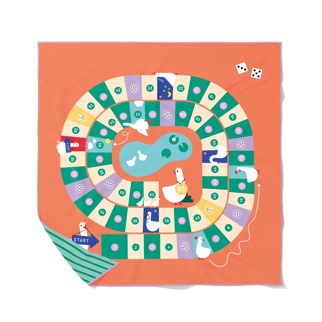 PlayTowel XL (180 x 180cm) -  Jeu de l'oie