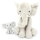 DIMOITOU THE ELEPHANT MUM&BABY LIGHT GREY