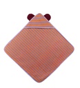 Cotton hooded towel (75 x 75cm) Bear Lavender